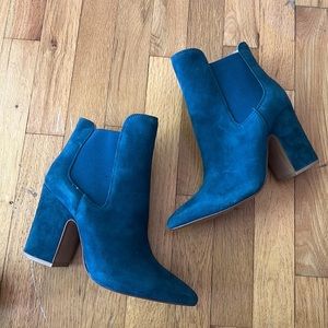 Kristin Cavallari Chinese Laundry Suede Pointed Toe Booties